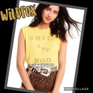 🏷NWT Wildfox Smile/Nod Vintage Muscle Tank